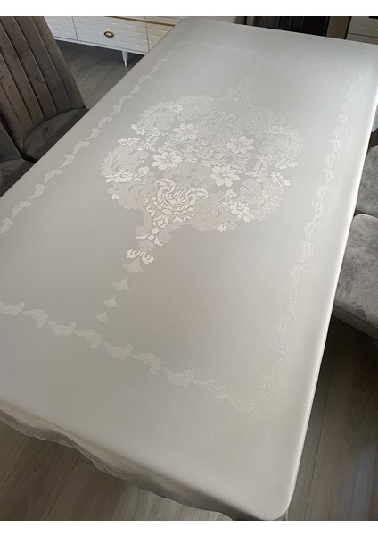 Teflon Kumaş Masa Örtüsü - Sıvı Geçirmez - Yıkanabilir - Dantel Görünümlü fiyatları