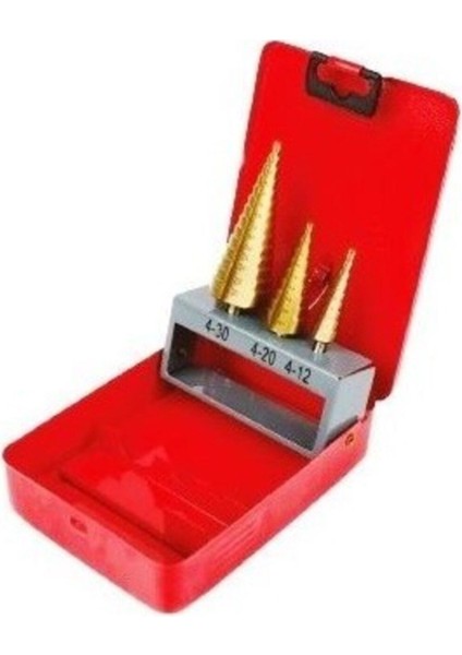 Paltava Ctn Kademeli Sac Delme Matkap Ucu Seti 4 - 12,4 - 20,4 - 30 mm