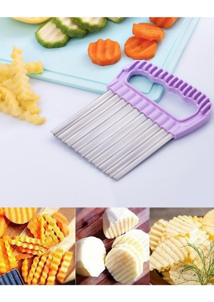 Metal Spatula Hamur Kesici Kazıyıcı Ve Cips Doğrayıcı, Sebze Meyve Dilimleyici 2’Li Set indirimleri