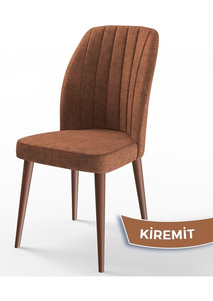 Concept Rio Serisi 80X132 Mdf Açılabilir Beyaz Masa Ceviz Ayak Mutfak Masası Takımı 6 Adet Sandalye fırsatları