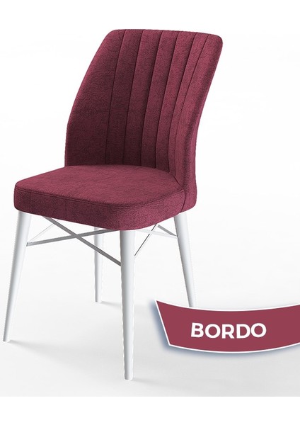Concept Nef Serisi 70X114 Açılabilir Mdf Beyaz Mermer Desen Mutfak Masa Takımı 6 Sandalye