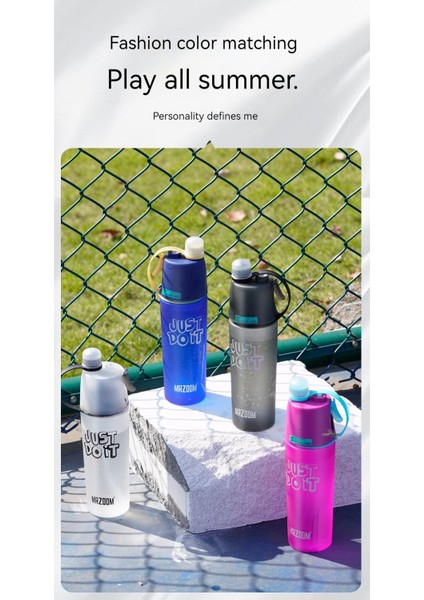 Yaz Sporları Için Su Bardağı Sprey Kabı Soğutma Plastik Bardak Öğrenciler Için Düşmeyi Önleyici Su Şişesi (Yurt Dışından) fiyatları
