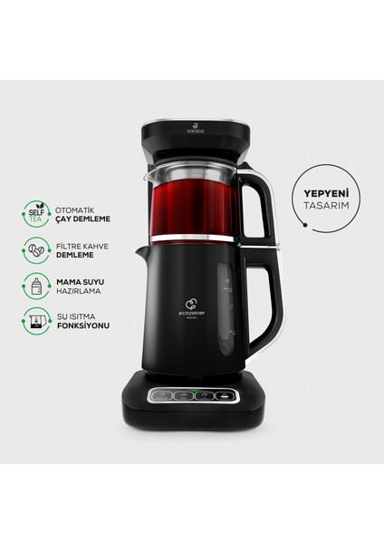 Robotea Pro 4 in 1 Konuşan Çay Makinesi Chrome