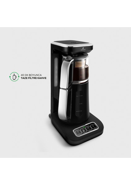 Robotea Pro 4 in 1 Konuşan Çay Makinesi Chrome