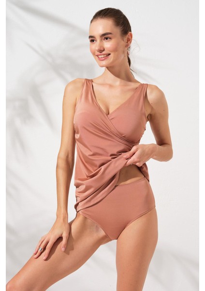 Mara Kruvaze Formlu Tankini Bronz 231501