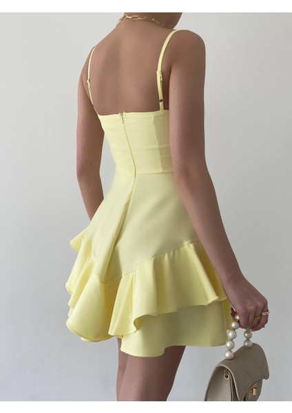 Prenses Model Askılı Elbise