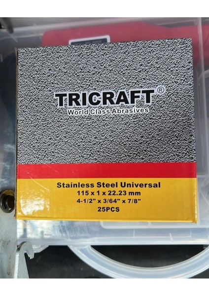 25 Adet Tricraft Inox Kesici Taş Metal Kesme