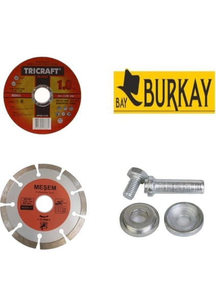 Disk Seti 3'lü Mermer Granit Ahşap Zımpara Beton Taş Kesme Diski Disk Seti