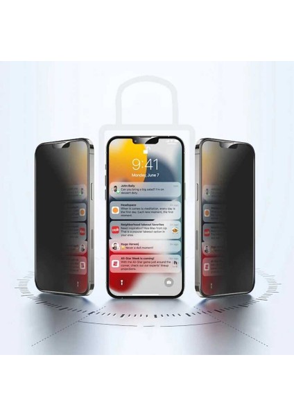 Apple Apple iPhone 13 Hayalet Ekran Koruyucu Tam Kaplayan Ultra Korumalı (D-5d-Privacy) fırsatları