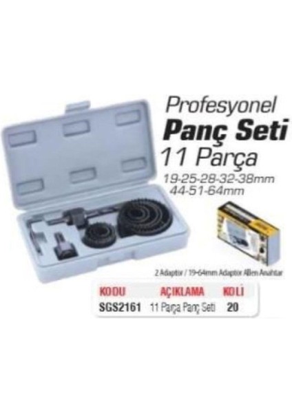 Buhat Buat Panç Yuvarla Metal Ahşap Daire Delme Delik Açma TR-6587452 11 Parça 11 Parça Panç indirimleri