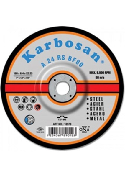 Nk Metal Çapak Alma Taşlama 180X6.4X22.23MM