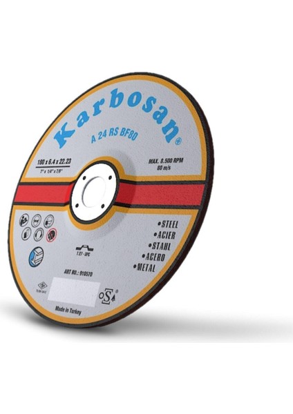 Nk Metal Çapak Alma Taşlama 180X6.4X22.23MM fiyatları