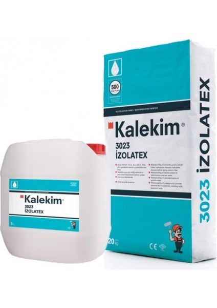 Izolatex 3023 Yarı Esnek Su Yalıtım Harcı 20 Kg+5 Lt