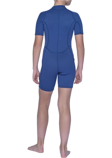 SUBEA Çocuk Wetsuit - 2mm - Lacivert - Shorty