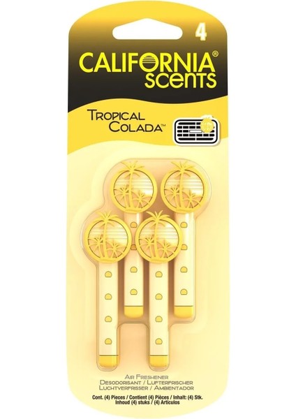 Car Freshener California Scents ve Little Trees Tropikal Koku Seti fiyatları