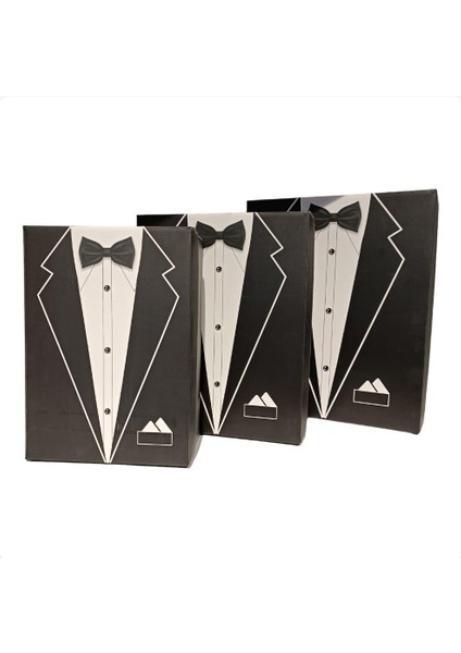 Crearthome Damat Bohçası,damat Kutusu, Çeyiz Kutu Seti 3 Lü Set