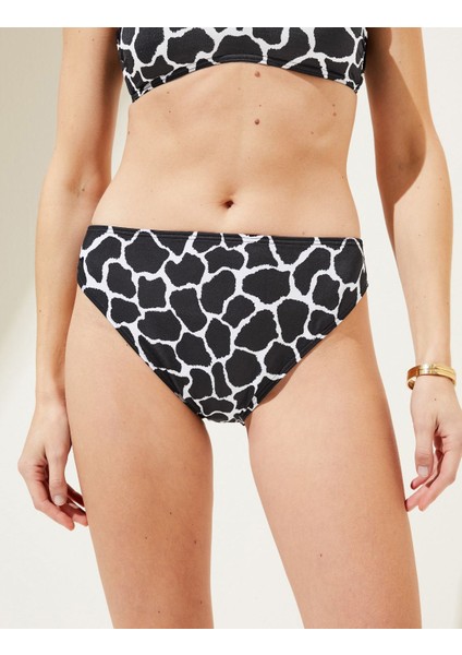 Desenli Yüksek Bel Bikini Altı