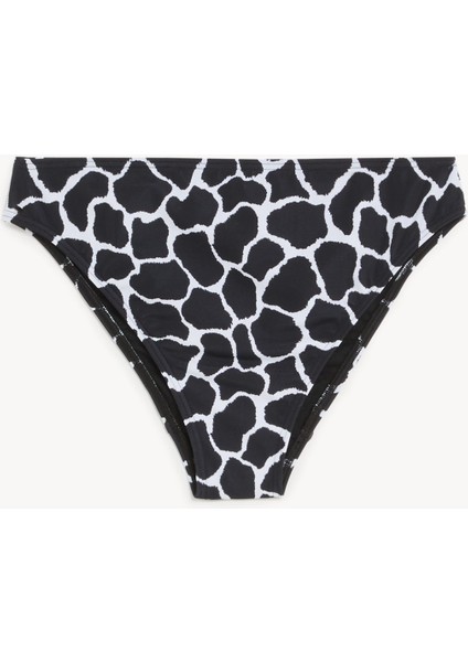 Desenli Yüksek Bel Bikini Altı