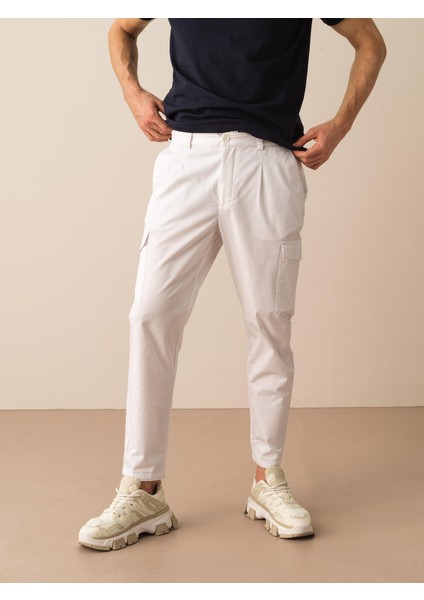 Pamuklu Slim Fit Kargo Pantolon fiyatları