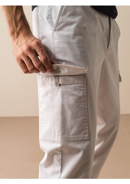 Pamuklu Slim Fit Kargo Pantolon fırsatları