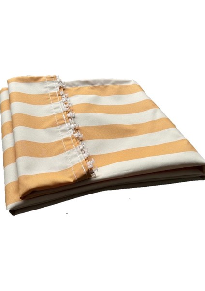 Balkon Perdesi Su Geçirmez Kumaş Korniş Tokalı Bağcıklı 120X200