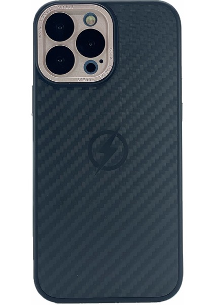 Apple iPhone 13 Pro Max Uyumlu Nettech Grand Karbon Seri Arka Koruma Kılıf