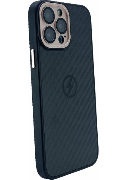 Apple iPhone 13 Pro Max Uyumlu Nettech Grand Karbon Seri Arka Koruma Kılıf