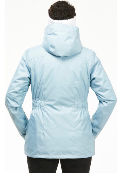 Quechua Kadın Su Geçirmez Outdoor Kar Montu / Kışlık Mont - Mavi - SH100 Warm -10°c modelleri