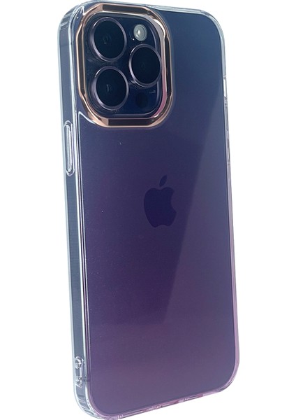 Apple iPhone 13 Pro Uyumlu Nettech Sert Gökkuşağı Seri Arka Koruma Kılıf