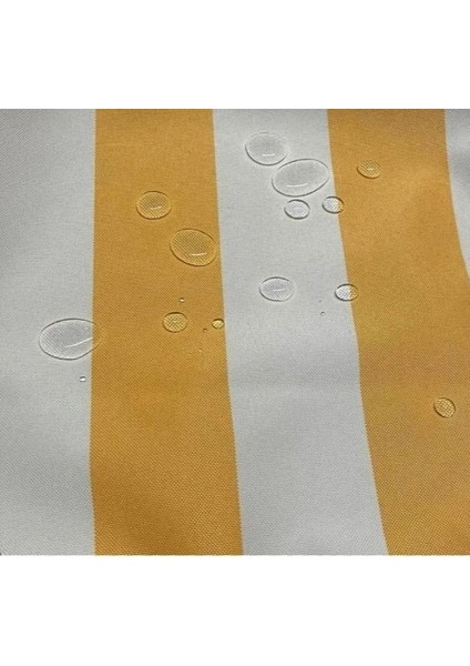 Balkon Perdesi Su Geçirmez Kumaş Korniş Tokalı Bağcıklı 360X200