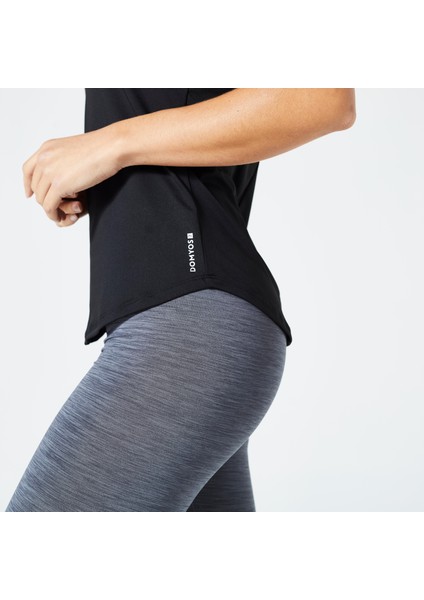 Domyos Kadın Siyah Sporcu Atleti - My Top 100 - Fitness Kardiyo