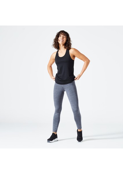 Domyos Kadın Siyah Sporcu Atleti - My Top 100 - Fitness Kardiyo indirimleri