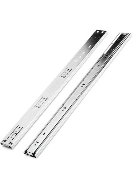 Galvan Teleskopik Frenli Çekmece Rayı 35X400