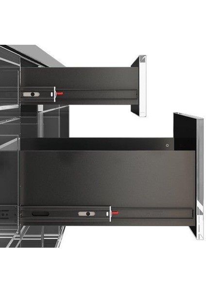 Galvan Teleskopik Frenli Çekmece Rayı 35X400 fırsatları