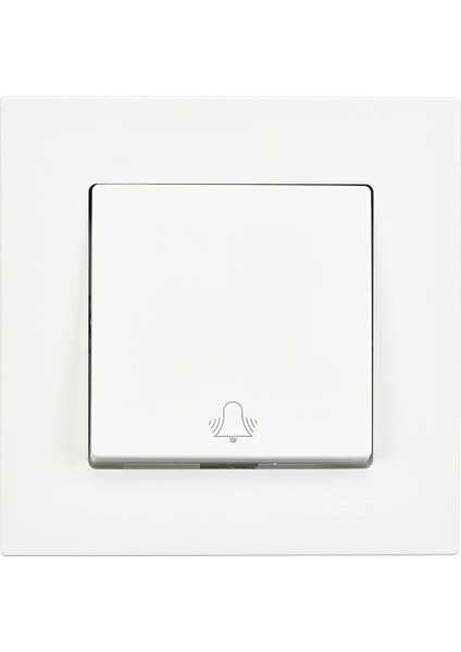 Günsan Eqona Zil Butonu, Beyaz (Çerçeve Dahil)