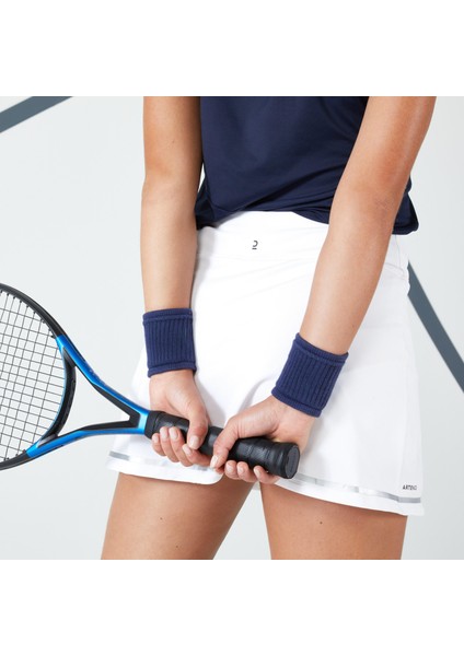 Artengo Kadın Tenis Eteği - Beyaz - Dry 500