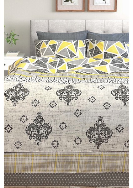 Çift Kişilik Ranforce Nevresim Takımı Lastikli Çarşaflı Modern fiyatları