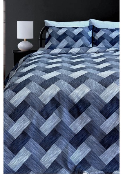 Çift Kişilik Ranforce Nevresim Takımı Düz Battal Çarşaflı Cross A.mavi fiyatları