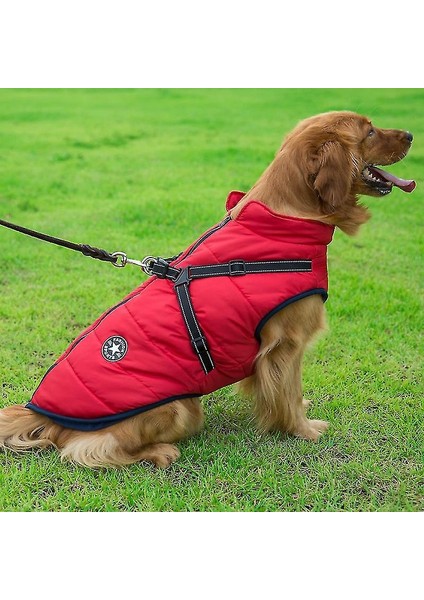 Girişli Büyük Evcil Köpek Ceket Kış Sıcak Köpek Kıyafetleri Su Geçirmez Çeşitli Boyutlar ve Renkler (Yurt Dışından) fırsatları