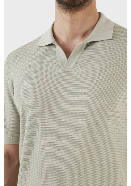 Ipek ve Pamuk Karışımlı Regular Fit Polo T Shirt 43171 16221 412 indirimleri