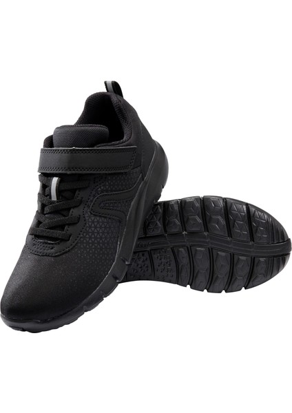 Çocuk Siyah Cırt Cırtlı Spor Ayakkabı Soft 140