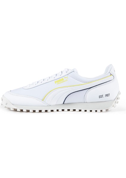Erkek White-Yellow- Blue- Gray Puma Fast Rider Fenerbahce Beyaz Kadın Çocuk Günlük Spor Ayakkabı