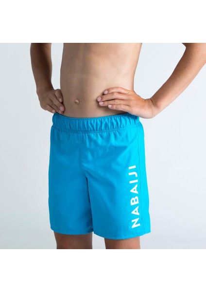 Nabaiji Çocuk Basic Yüzme Şortu - Mavi - 100