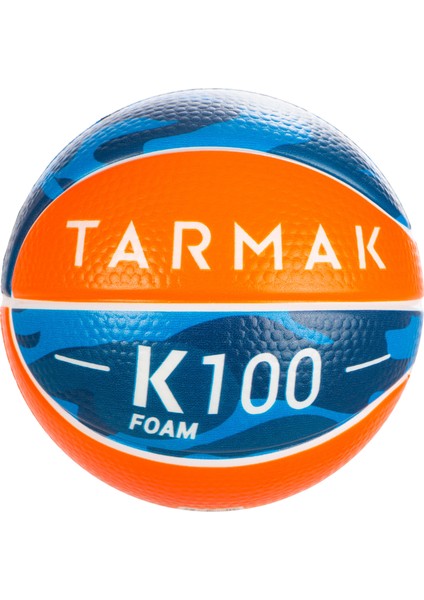 TARMAK Mini Basketbol Topu - 1 Numara - Turuncu / Mavi - Sünger - K100