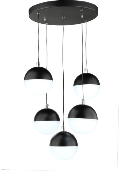Valentino Ledli 5.li Avize Siyah