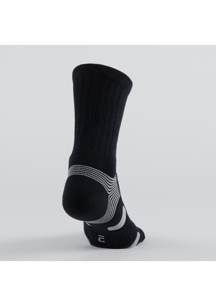 Artengo Tenis Çorabı - Uzun Konç - Unisex - 3 Çift - Siyah / Gri - Rs 560