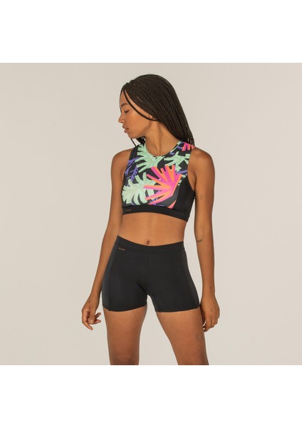 OLAIAN Kadın Sörf Bikini Altı - Şort Kesim - Siyah - Reva indirimleri