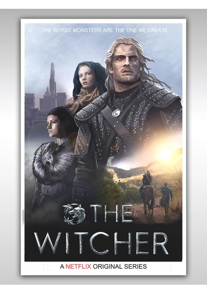 The Witcher Poster 40 x 60 cm Afiş - Kalın Poster Kağıdı Dijital Baskı