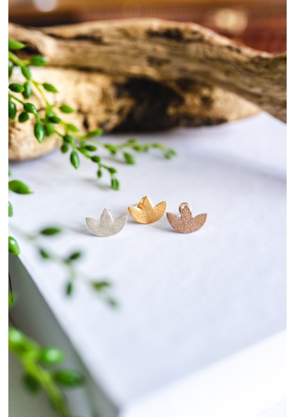 Mini Lotus Küpe Rose