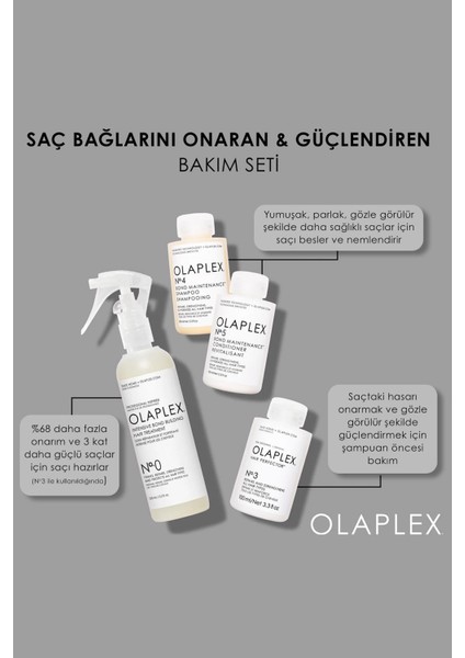 Hair Repair Treatment Kit - Saçtaki Bağları Güçlendiren ve Onaran Saç Bakım Seti modelleri